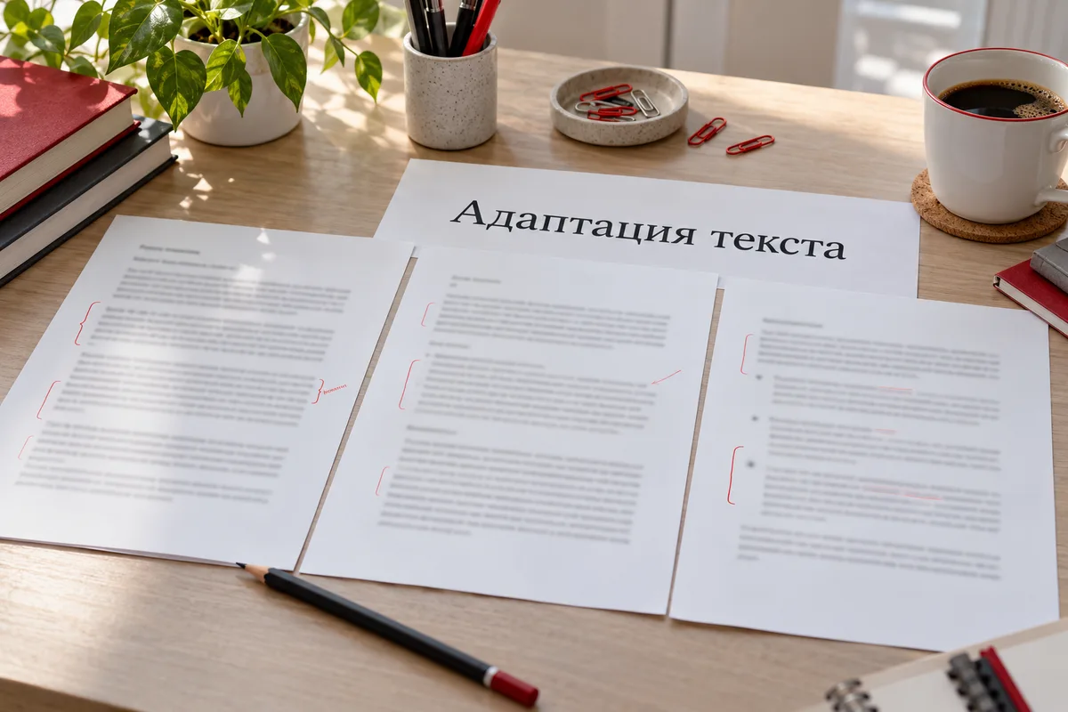Несколько версий делового текста для согласования подачи и аудитории