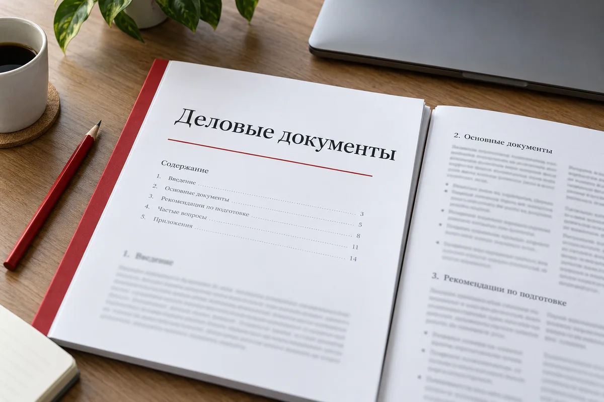 Деловые документы для обсуждения перевода